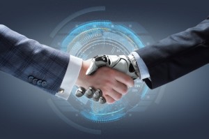 stock-photo-businessman-and-robot-s-handshake-with-holographic-earth-globe-on-background-artificial-317361941-650x433