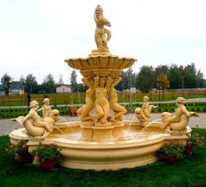 фонтан в селе