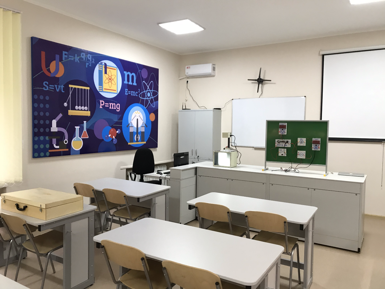 Школьный кабинет физики — лабораторное и демонстрационное оборудование