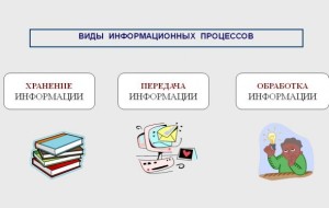 виды информационных процессов